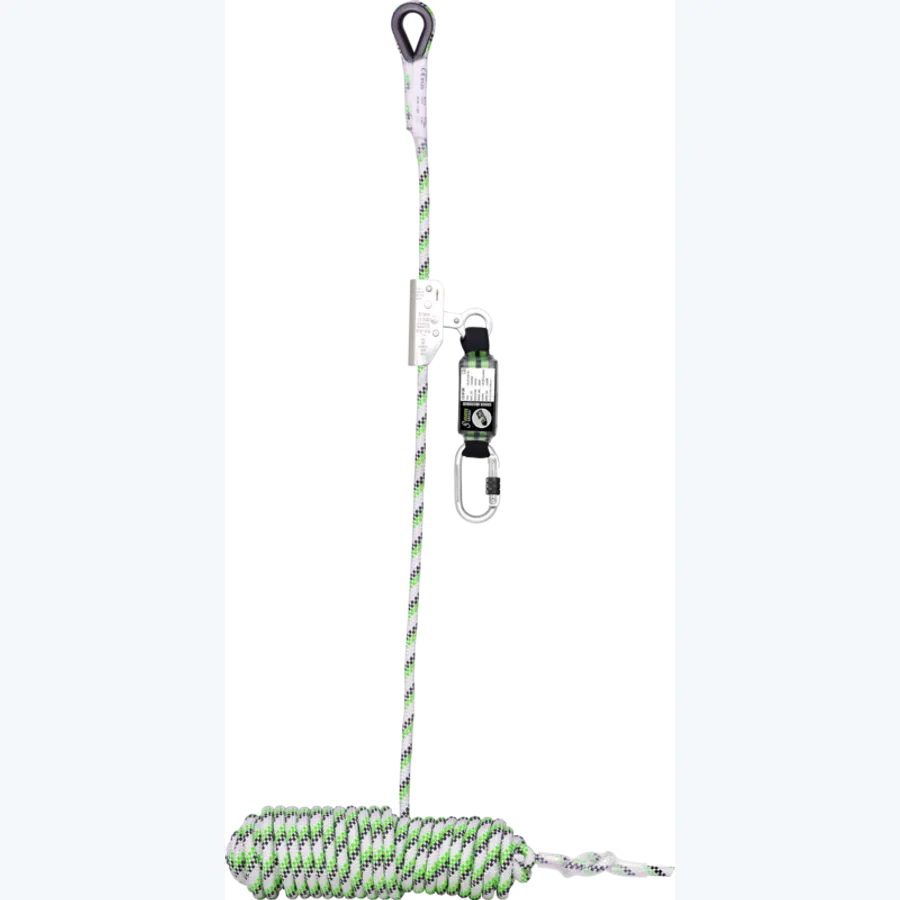 NIRO, Guided-Type Fall Arrester on kernmantle rope 10 m, with energy absorber