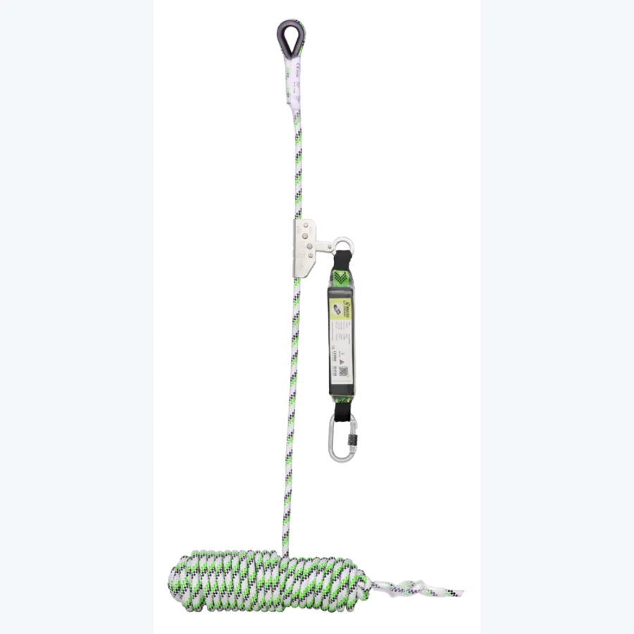 NIRO-S, Guided-Type Fall Arrester on kernmantle rope 10 m, with energy absorber
