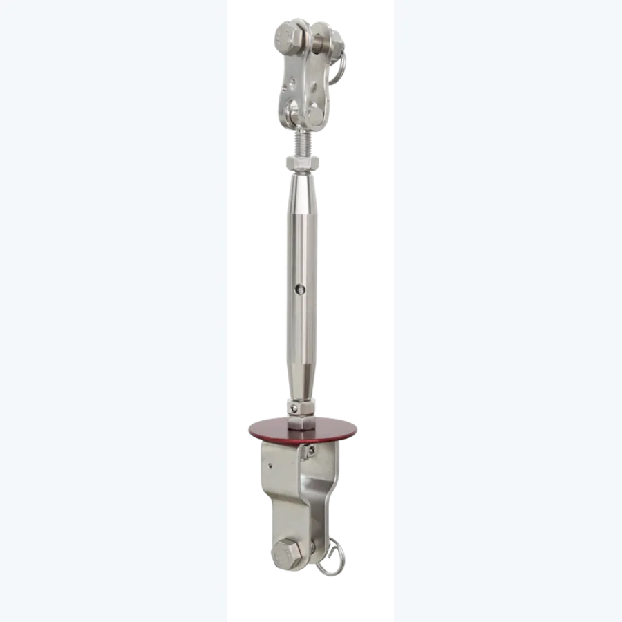 Tensioner for cable anchor line in rigid system - for installations < 16 m