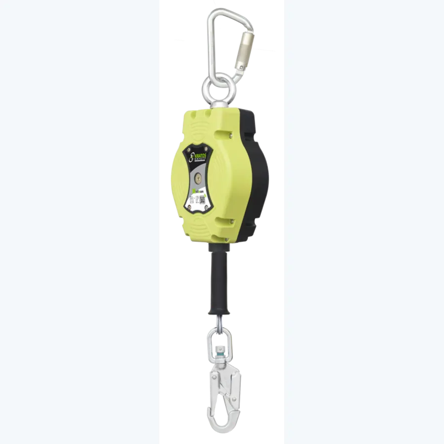HELIXON wire rope, retractable fall arrester 7 m, for vertical use only