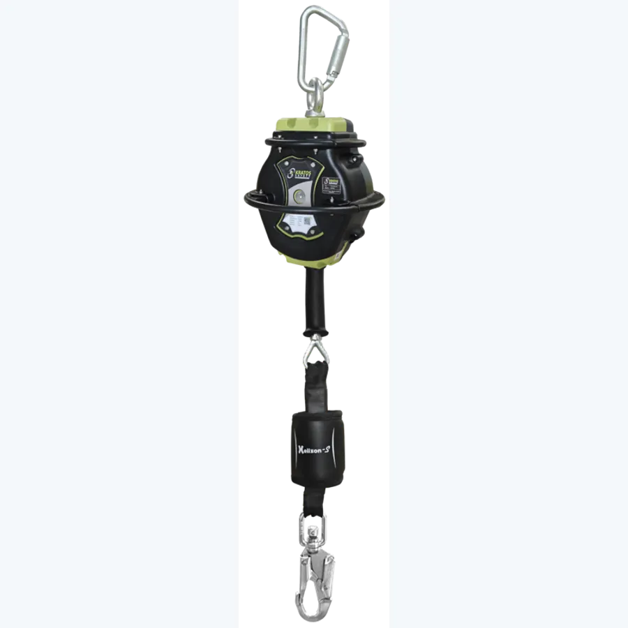 HELIXON-S Retractable fall arrester polymer casing in galvanized steel wire rope 7m special sharp edge - assembled with FA 20 EXO 07