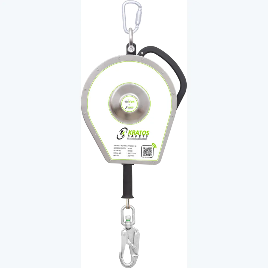 TRITON sealed retractable fall arrester, stainless steel wire rope 30 m