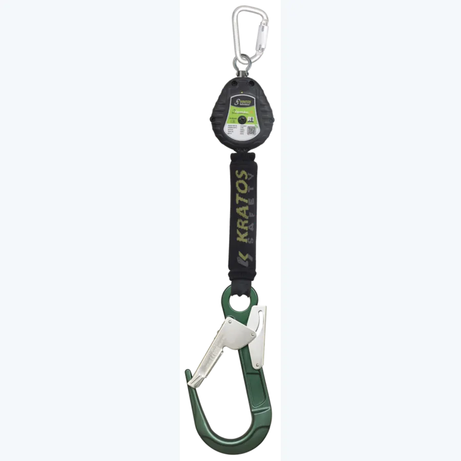 Olympe-S2, Retractable fall arrester with polymer casing and webbing lanyard Lg.2m