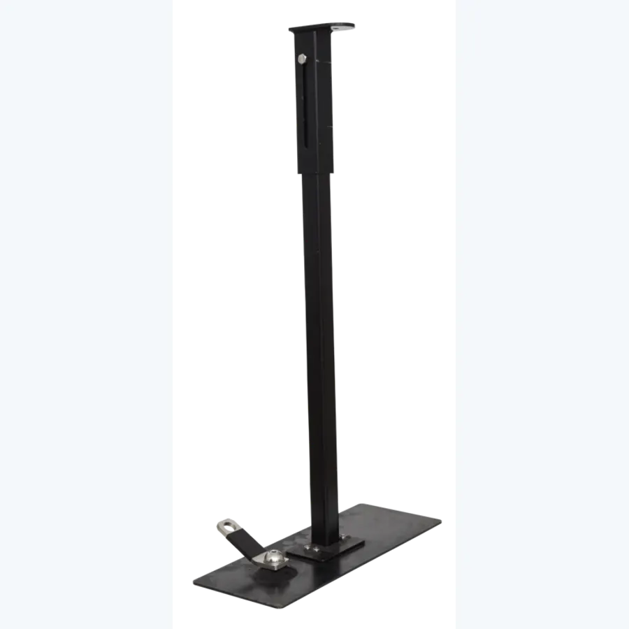 Support with swivel anchorage eye for Aluminium extension on the landing platform