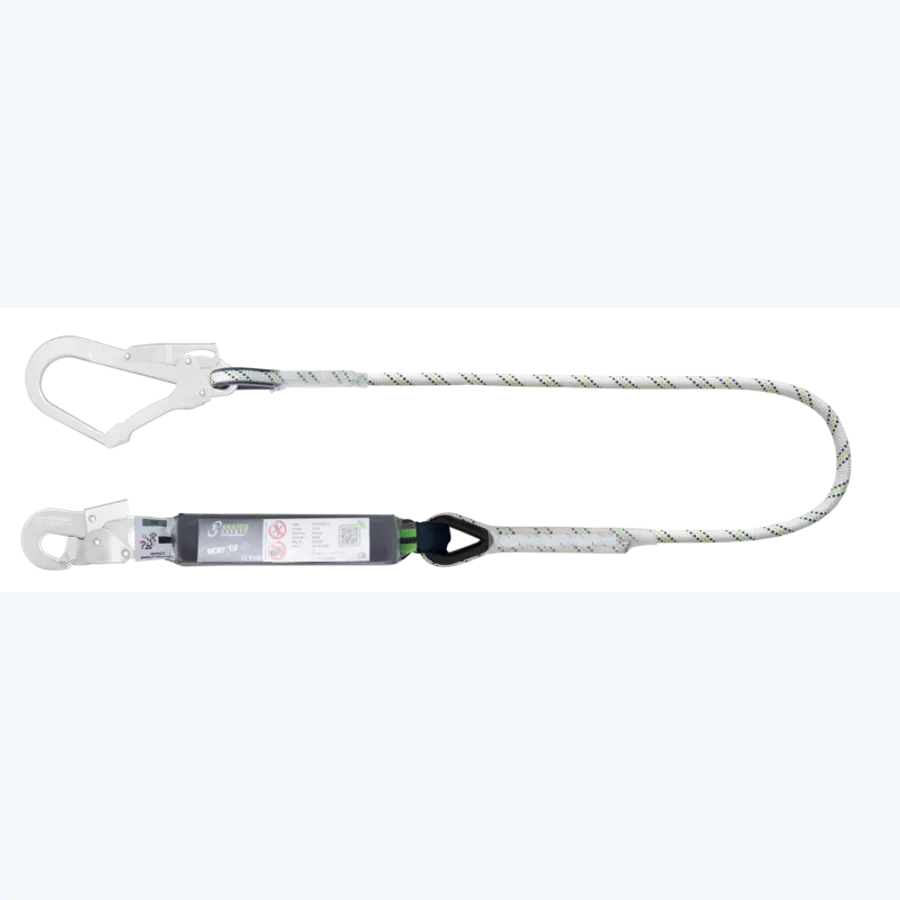 HOPE - Energy absorbing kernmantle rope lanyard 1.50 mtr with connectors FA 50 202 17 and FA 50 207 55