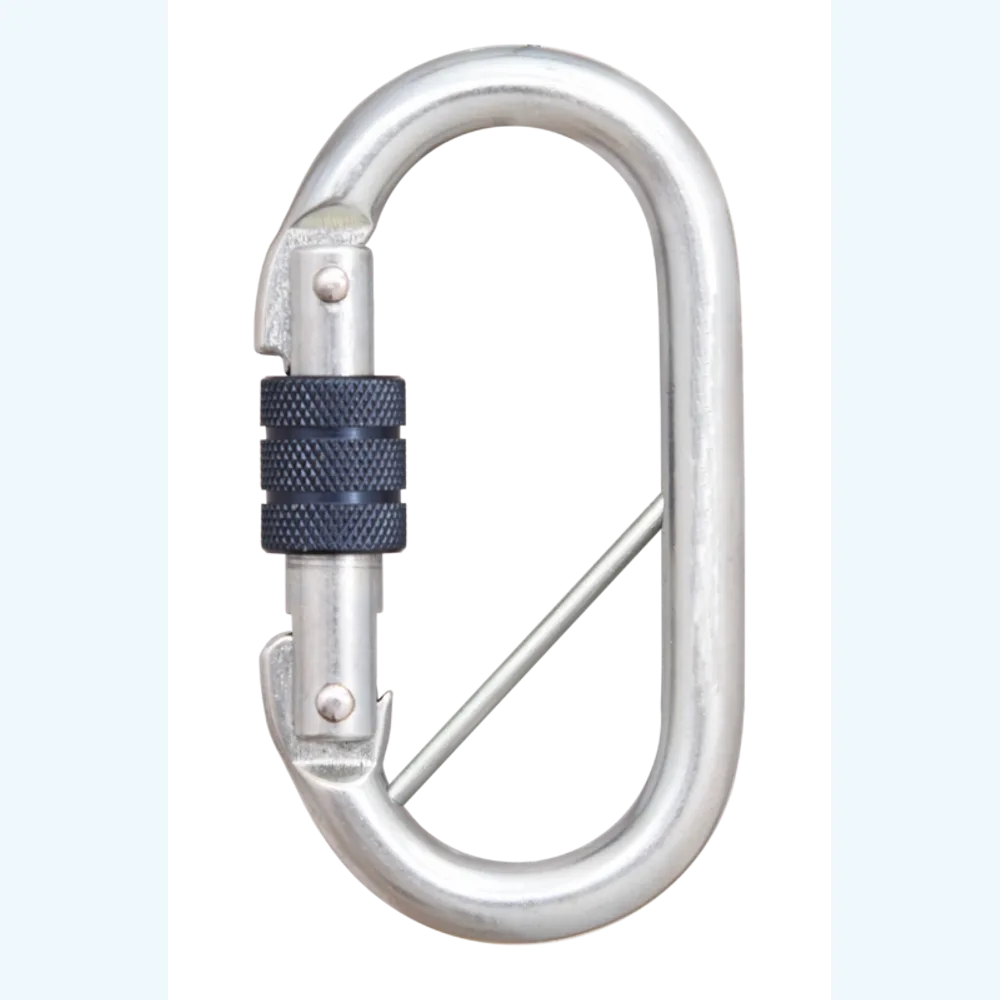 Steel Screw-locking Karabiner with captive pin