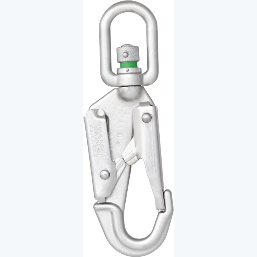 Steel swivel snap hook with load indicator