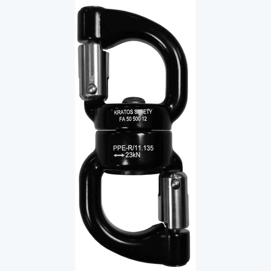 GIROS 2, Openable aluminum swivel on ball bearings, opening 12 mm