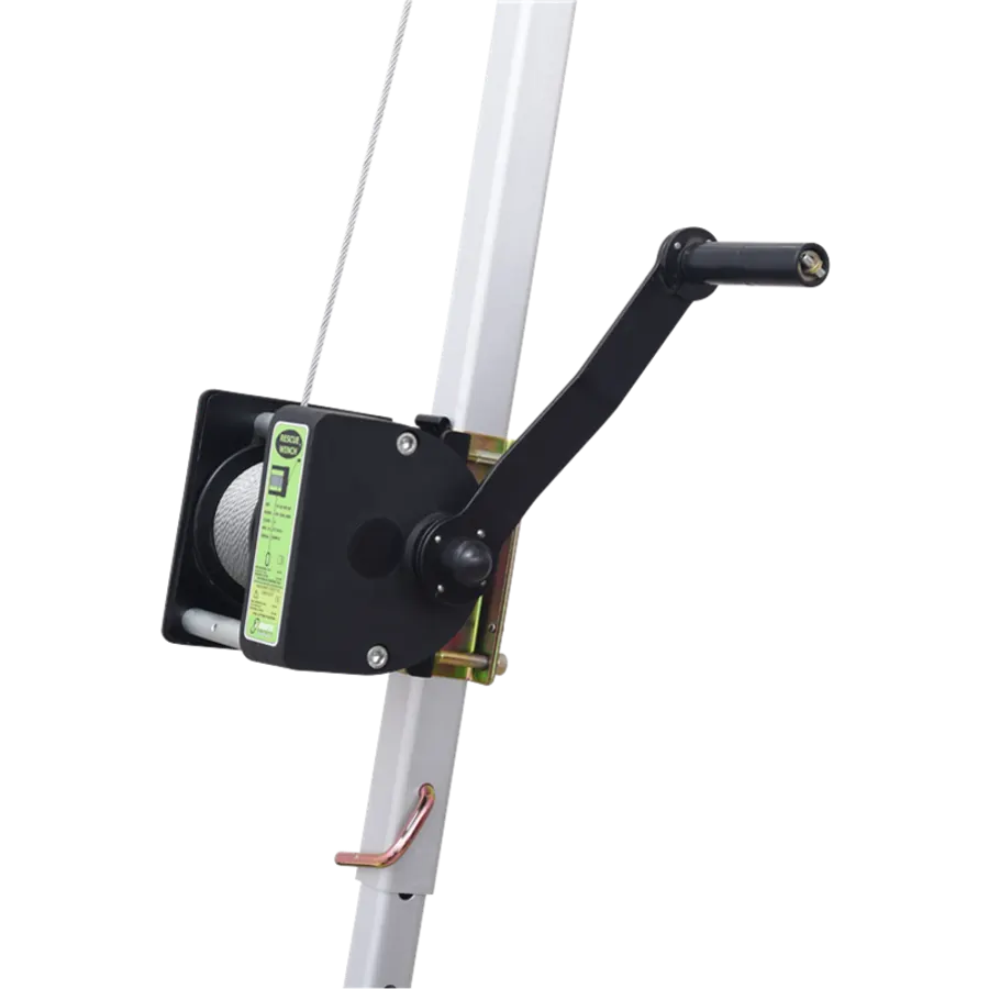 ARGO - Rescue and work winch, stainless steel wire rope length 20 m, for Tripod,MultiSafeWay & EasySafeWay