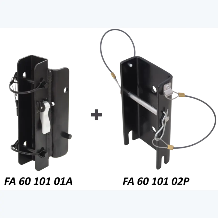 Universal adaptation plates set for installing the work and rescue winch on double head-mounted pulley Tripod