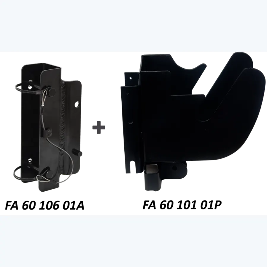 EASYSAFEWAY 2 - Universal mounting brackets set for retractable fall arresters with integrated rescue winch