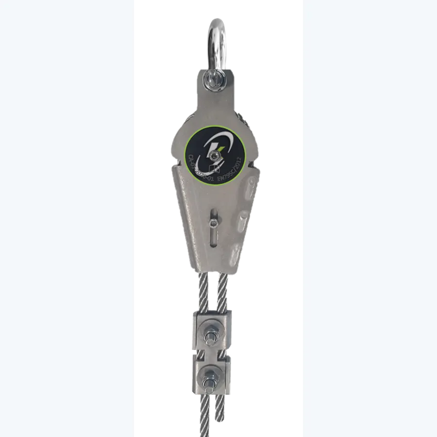 Wedge end fitting for horizontal wire rope lifeline KS-Line (KS 4000)