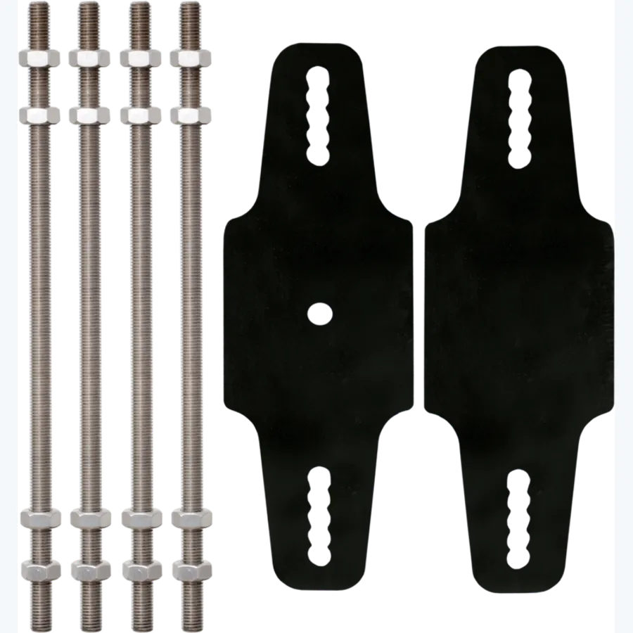 Anchor plate for clamping on metal beam, for horizontal wire rope lifeline KS 4000