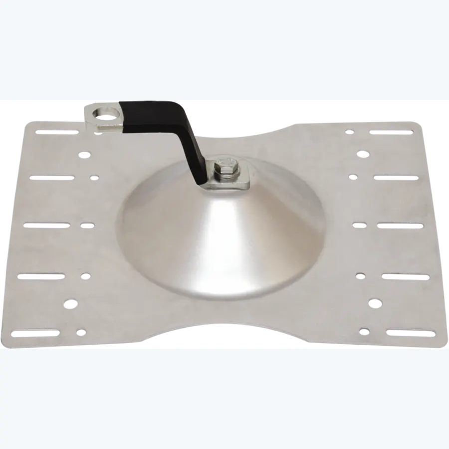 Extremity anchor plate for trapezoidal roof sheet (250-350 mm)