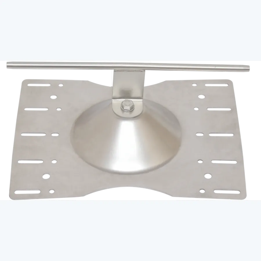 Intermediate corner bend anchor plate for trapezoidal roof sheet (250-350 mm)