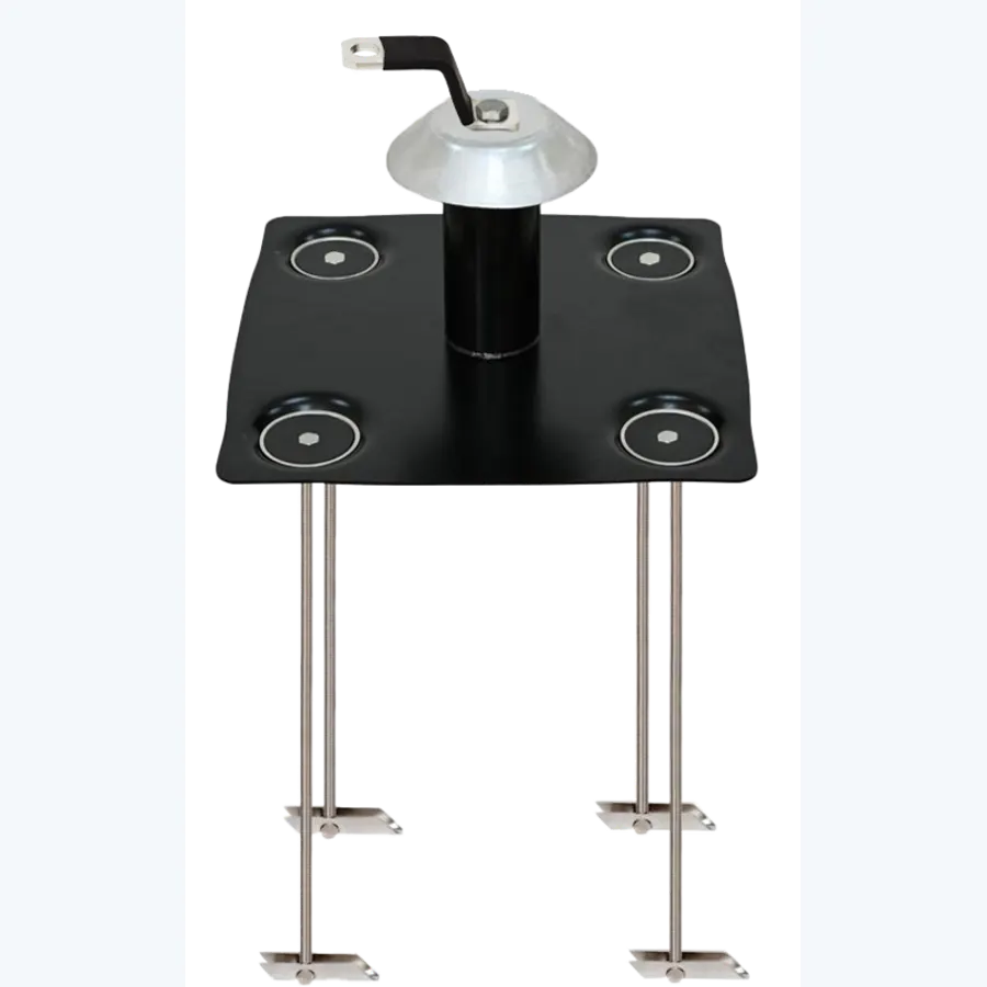 Extremity toggle anchor plate for membrane roof sheet