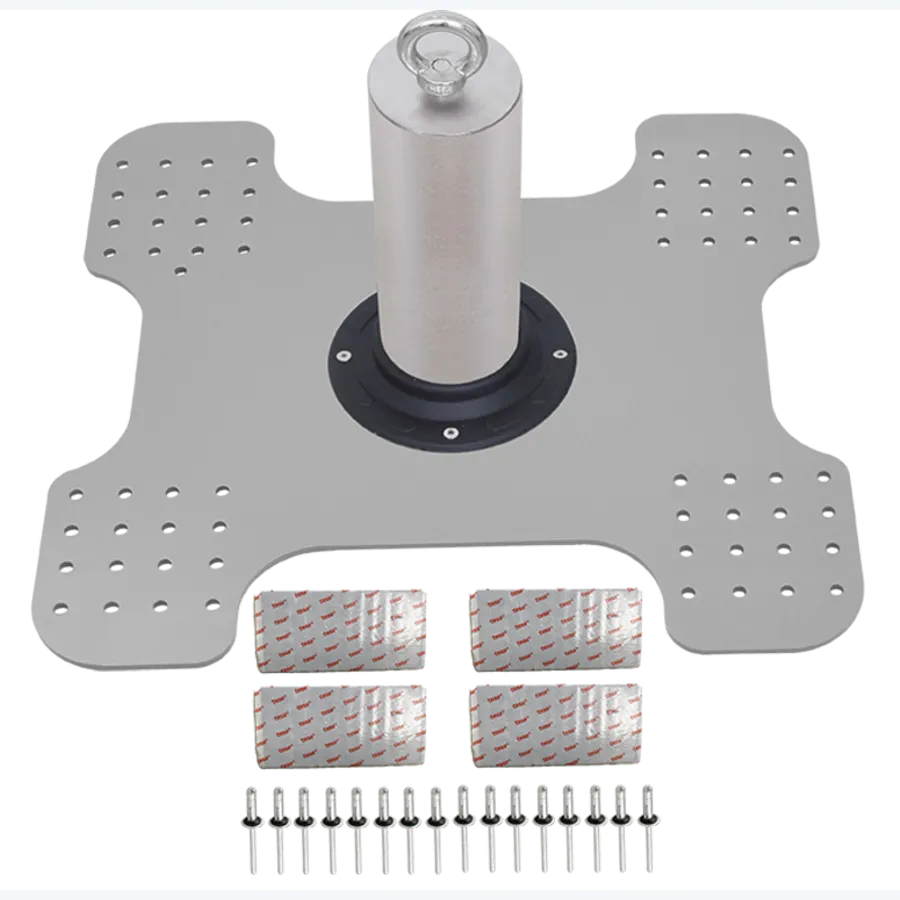 Extremity constant force post for KS-Line lifeline on trapezoïdal roof sheet