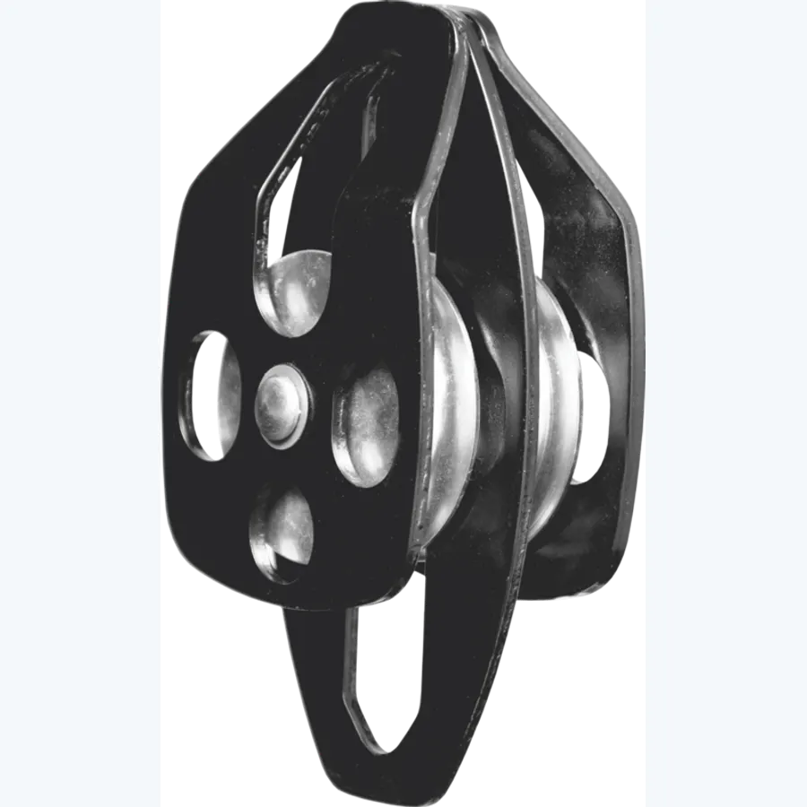 Double Pulley with moveable flanges