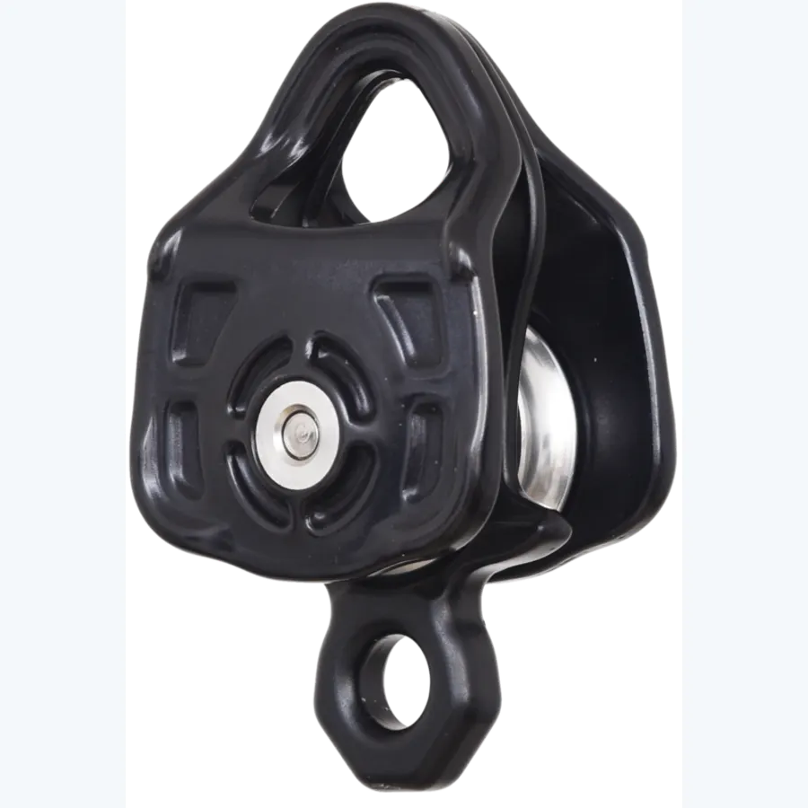 ROLS Twin, Double forged pulley with opening flanges and ball bearings, double attachment