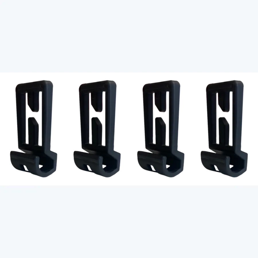 Set of 4 helmet clips for headlamp
