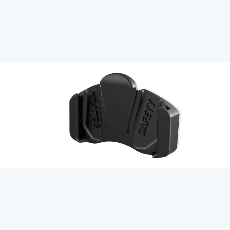 Adhesive plate for installing the NEWTON4 headlamp battery on a helmet